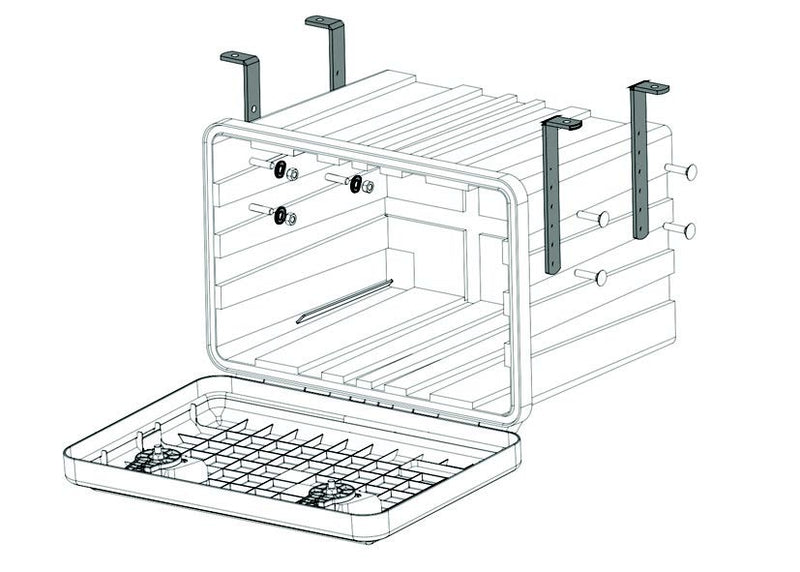 Plastic Tool Box - Brackets & Fixing Kits - Vertical