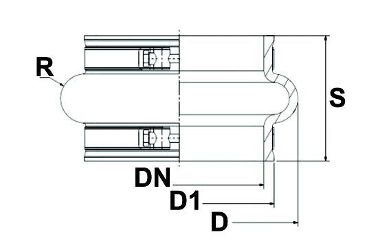 Rubber Joints with Stainless Steel Clamps - Dn 200mm